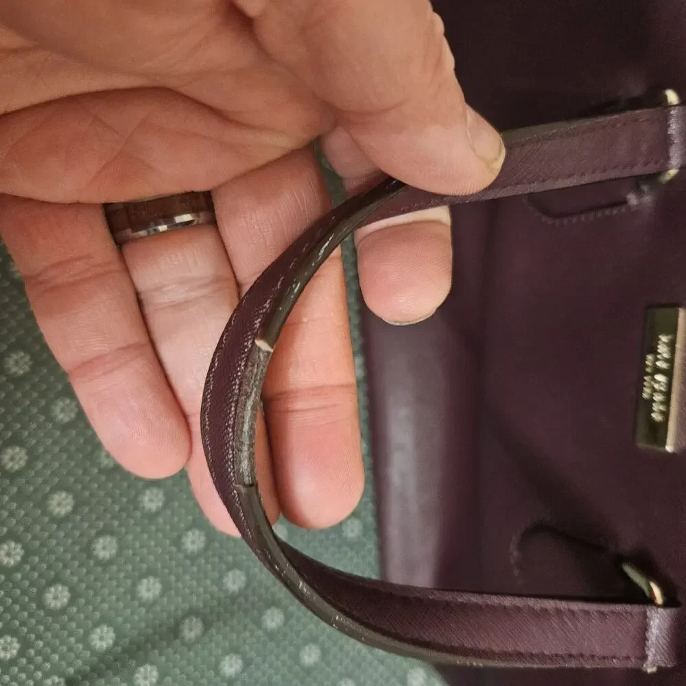 KATE SPADE Laurel Way Evangelie‎ MOHAGANY Convertible Satchel Tote SEE VIDEO
